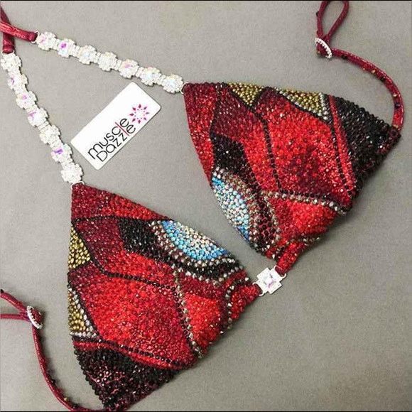 Other - SOLD!!! NPC Muscle Dazzle red Iron Man themed competition suit. Worn once